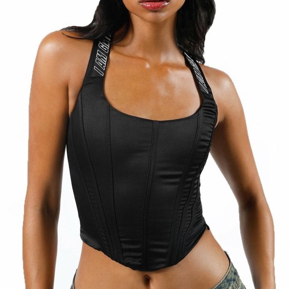 I.AM.GIA Siobhan Black Corset Top